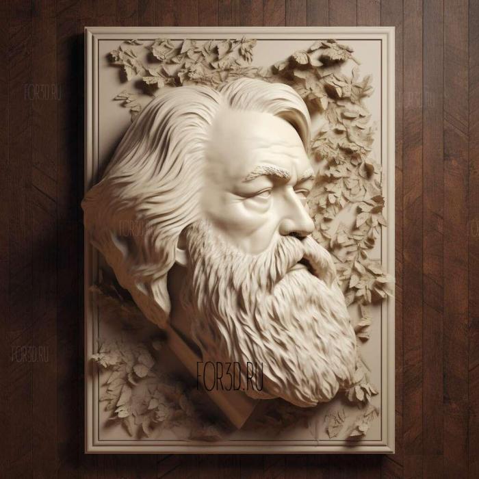 Johannes Brahms 1 stl model for CNC